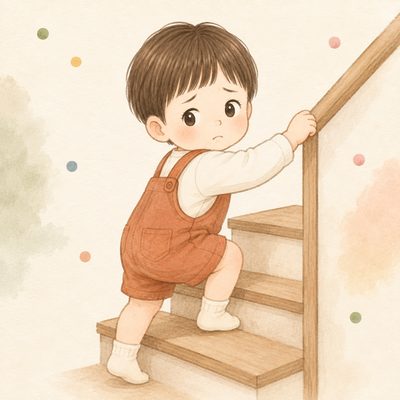 階段・自動ドア・エスカレーターへの執着のイラスト