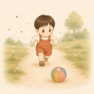 ボールへの執着のイラスト